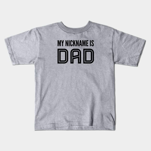 fathers day Kids T-Shirt by Pinkfeathers